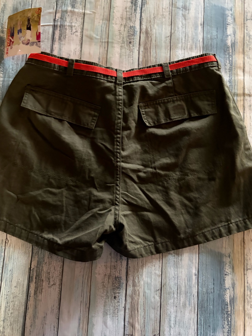 Jordache Olive Green Utility Shorts Size 13/14 NWT - Picture 2 of 8